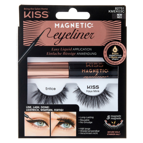 KISS Magnetické umělé řasy s očními linkami Eyelash Kit 03 (Magnetic Eyeliner)