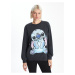 LC Waikiki Lcw Crew Neck Lilo & Stitch Printed Women's Thick Sweatshirt