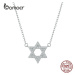 Stříbrný náhrdelník s přívěskem třpytivá hvězda