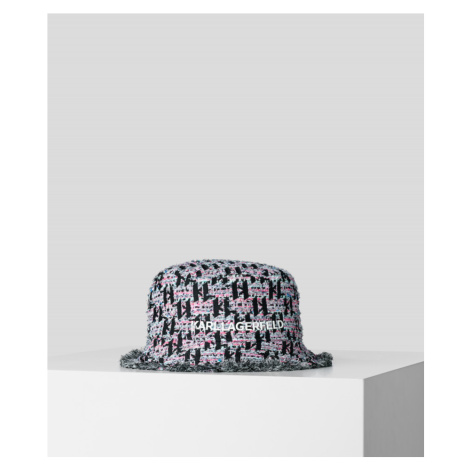 Klobouk karl lagerfeld k/essential boucle bucket hat různobarevná