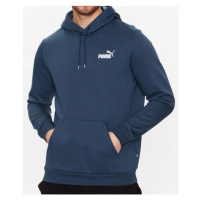 Puma mikina Ess Small Logo Hoodie blue