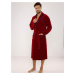 Men's bathrobe De Lafense 666 Ronaldo M-2XL burgundy 033