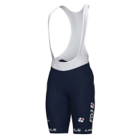 ALÉ Cyklistické kalhoty krátké s laclem - GROUPAMA FDJ 2023 - modrá