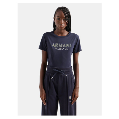 Tmavě modré dámské tričko Armani Exchange