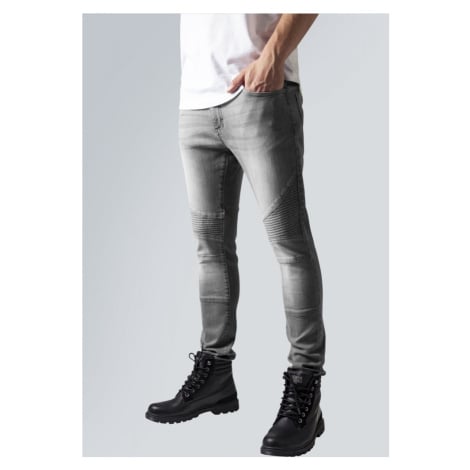 Slim Fit Biker Jeans - grey Urban Classics