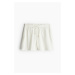 H & M - Mušelínové šortky - bílá