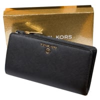 Michael kors peněženka jet set charm long wallet signature logo boxed black