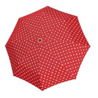 Doppler Kids Maxi Dots - dětský holový deštník, červená, plná barva červená