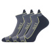 Voxx Locator A Unisex froté ponožky - 3 páry BM000000514100100782 tmavě šedá