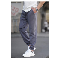 Madmext Smoked Men's Pocket Detailed Basic Sweatpants 6523