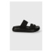 Kožené pantofle Karl Lagerfeld KAPRI MENS pánské, černá barva, KL52509