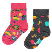 Happy Socks 2 Pack Apple and Flowers Socks