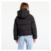 Bunda Calvin Klein Jeans Logo Short Hooded Puffer Jacket Black