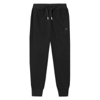 4F JUNIOR-TROUSERS CAS F130-20S-DEEP BLACK Černá