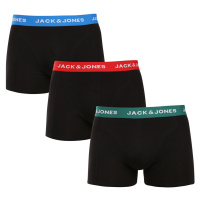 3PACK pánské boxerky Jack and Jones černé (12271554)