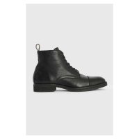 Kožené boty AllSaints Drago Boot pánské, černá barva, MF561Z