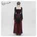 šaty dámské DEVIL FASHION - Black and red elegant gothic