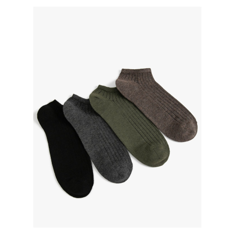 Koton Set of 4 Booties and Socks, Multicolored