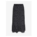 Černo-šedá vzorovaná midi sukně JDY Piper