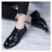 Elegantní polobotky kožené boty k obleku pánské