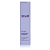 Attitude Oceanly Night Cream noční krém proti projevům stárnutí pleti s peptidy 30 g