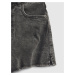 GAP Teen džínové kraťasy sky high-rise denim shorts with stretch Šedá