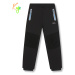 Chlapecké softshellové kalhoty, zateplené KUGO HK5629, tmavě šedá / modré zipy Barva: Šedá