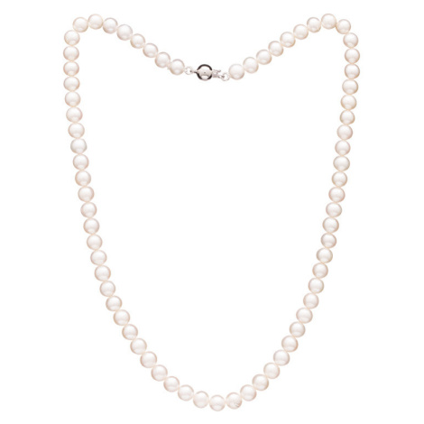 Buka Jewelry | Perlový náhrdelník Mutiara mini – bílá - Barva Bílá, Drahý kov Rhodiované stříbro