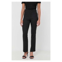 Kalhoty Silvian Heach dámské, černá barva, jednoduché, high waist