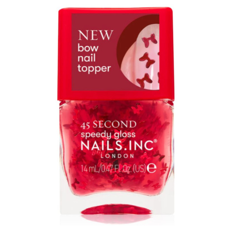 Nails Inc. 45 Second Speedy Gloss rychleschnoucí lak na nehty odstín Bonnie 2x14 ml