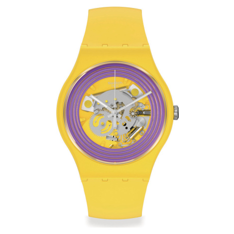 Swatch Purple Rings Yellow SO29J100