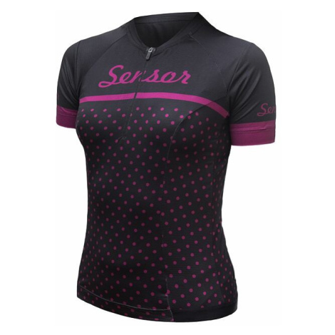 Sensor Cyklo Tour dámský dres krátký rukáv Black dots