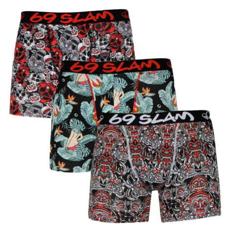 3PACK pánské boxerky 69SLAM fit bamboo mix (PACRST-BB)