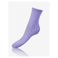 Fialové dámské ponožky Bellinda SUPER SOFT SOCKS