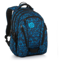 Bagmaster BAG 20 B studentský batoh - žíhaně modrý modrá 30 l 191506