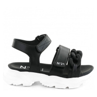 Sandále no21 chunky chain embellished billy sandals černá