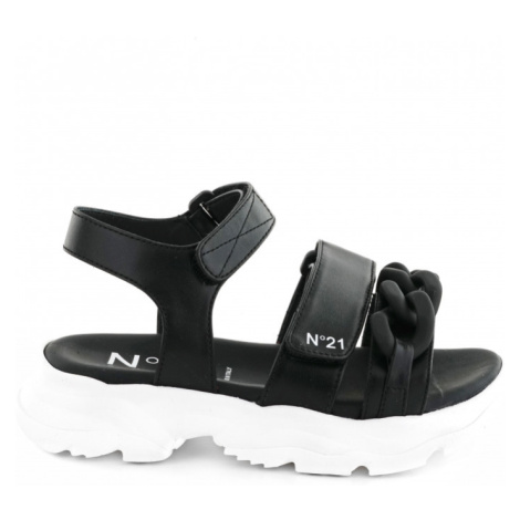 Sandále no21 chunky chain embellished billy sandals černá N°21