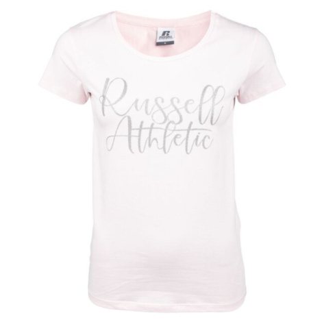 Russell Athletic CREWNECK T-SHIRT Dámské tričko, růžová, velikost