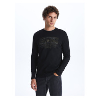 LC Waikiki Crew Neck Long Sleeve Printed Men's T-Shirt