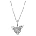 Pandora Stříbrný náhrdelník Andělské srdce 398505C01-45