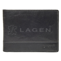 Lagen Pánská peněženka kožená LM 64665/T Černá