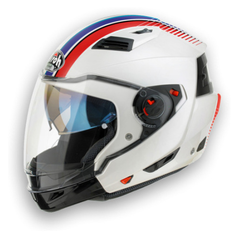 AIROH Executive Stripes EXS38 helma bílá