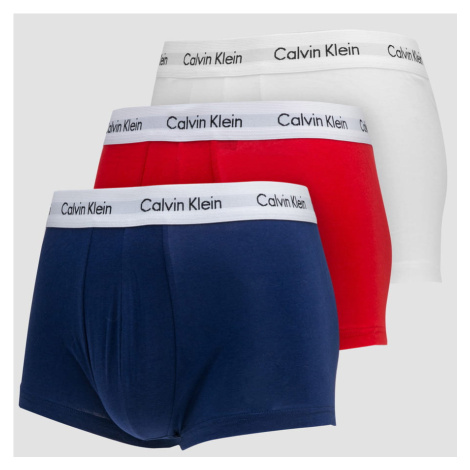 Calvin Klein 3 Pack Low Rise Trunks C/O bílé / červené / navy
