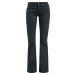 Black Premium by EMP Cierne džínsy so zahnutými manžetami Grace Dámské džíny černá