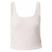 Calvin Klein Underwear Tričko na spaní pastelově růžová / bílá