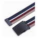 Béžovo-modrý pánský pruhovaný pásek Ombre Clothing