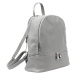 Dámský kožený batoh MiaMore 01-055 šedý