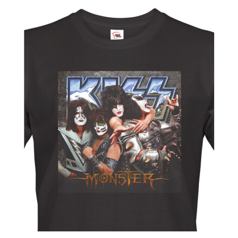 Pánské tričko s potiskem kapely Kiss  - parádní tričko s potiskem známé kapely Kiss. BezvaTriko