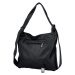 Stylová  kožený kabelko batoh  Vanesa, černá