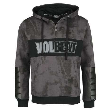 Volbeat EMP Signature Collection Mikina s kapucí tmave šedá/cerná